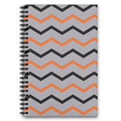 Basketball Thin Chevron 5 5  X 8 5  Notebook by mccallacoulturesports