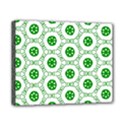White Green Shapes Canvas 10  x 8  (Stretched) View1
