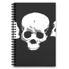 Halloween Horror Skeleton Skull 5 5  X 8 5  Notebook by HermanTelo