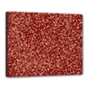 Burgundy Red Confetti Pattern Abstract Art Canvas 20  x 16  (Stretched) View1