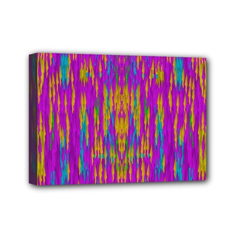 Festive Rainbow, Season To Wear Popart Mini Canvas 7  X 5  (stretched) by pepitasart