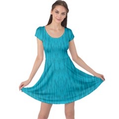 Festive Rainbow, Season To Wear Blue Cap Sleeve Dress by pepitasart