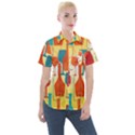 i love wine Women s Short Sleeve Pocket Shirt View1