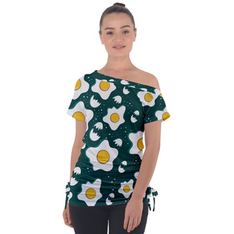 Wanna Have Some Egg? Tie-up Tee by designsbymallika