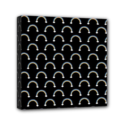 Pattern Arc En Ciel/nuages Mini Canvas 6  X 6  (stretched) by kcreatif
