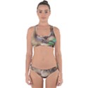 Close Up Mushroom Abstract Cross Back Hipster Bikini Set View1