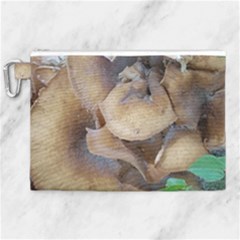 Close Up Mushroom Abstract Canvas Cosmetic Bag (xl) by Fractalsandkaleidoscopes