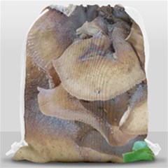 Close Up Mushroom Abstract Drawstring Bag (large) by Fractalsandkaleidoscopes