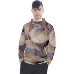 Close Up Mushroom Abstract Men s Pullover Hoodie by Fractalsandkaleidoscopes