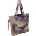 Close Up Mushroom Abstract Drawstring Tote Bag View2