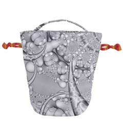 Illustrations Entwine Fractals Drawstring Bucket Bag by HermanTelo