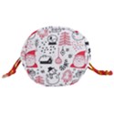 Christmas Themed Seamless Pattern Drawstring Bucket Bag View3
