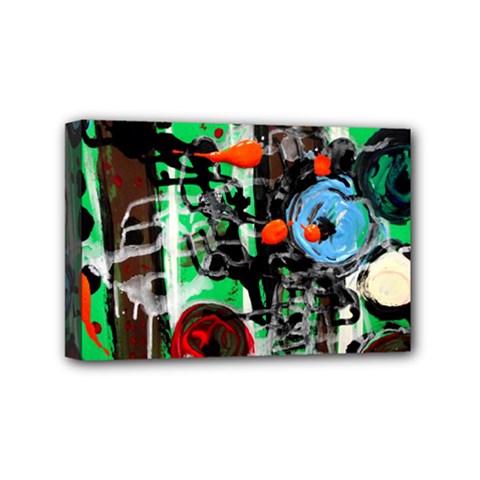 Dots And Stripes 1 1 Mini Canvas 6  X 4  (stretched) by bestdesignintheworld