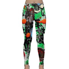 Dots And Stripes 1 1 Lightweight Velour Classic Yoga Leggings by bestdesignintheworld