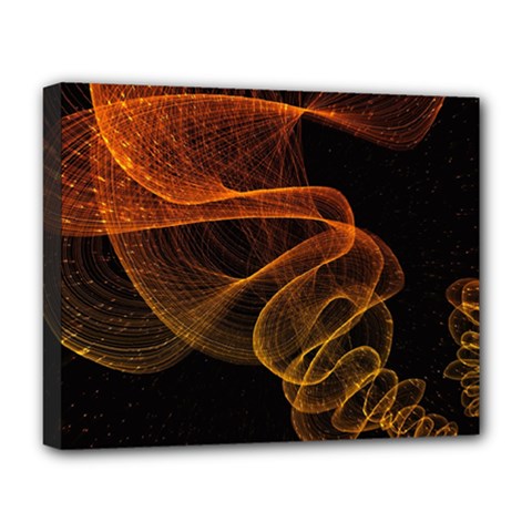 Circle Fractals Pattern Deluxe Canvas 20  X 16  (stretched) by HermanTelo