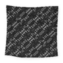 Black And White Ethnic Geometric Pattern Square Tapestry (Large) View1