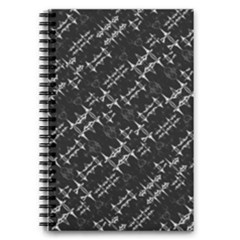 Black And White Ethnic Geometric Pattern 5 5  X 8 5  Notebook by dflcprintsclothing