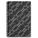 Black And White Ethnic Geometric Pattern 5.5  x 8.5  Notebook View1