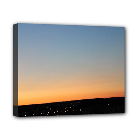 Photo Coucher Du Soleil Bleu/orange Canvas 10  X 8  (stretched) by kcreatif