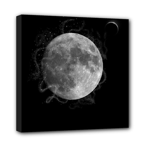 Lune Étoilé Mini Canvas 8  X 8  (stretched) by kcreatif
