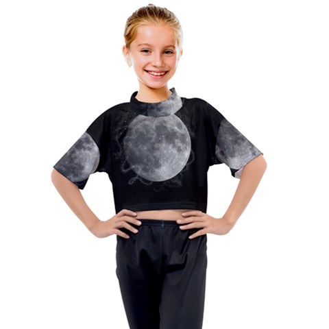 Lune Étoilé Kids Mock Neck Tee by kcreatif