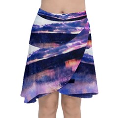 Photo Coucher Du Soleil Effet Galaxy Chiffon Wrap Front Skirt by kcreatif