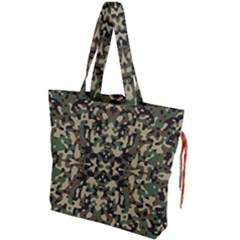 Camo Drawstring Tote Bag by ArtworkByPatrick