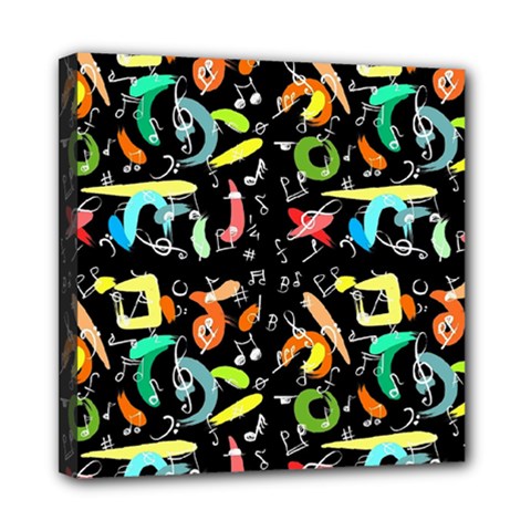 Music 2 Mini Canvas 8  X 8  (stretched) by ArtworkByPatrick