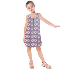 Df Donos Grid Kids  Sleeveless Dress by deformigo
