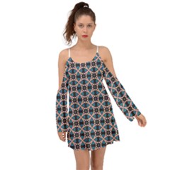 Df Alhambrine Cetta Kimono Sleeves Boho Dress by deformigo