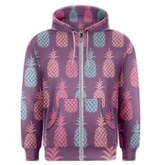 Pineapple Wallpaper Pattern 1462307008mhe Men s Zipper Hoodie by Sobalvarro