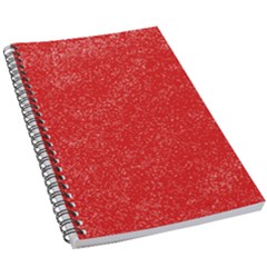 Modern Red And White Confetti Pattern 5 5  X 8 5  Notebook by yoursparklingshop
