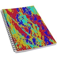 Multicolored Vibran Abstract Textre Print 5 5  X 8 5  Notebook by dflcprintsclothing