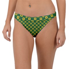 Df Green Domino Band Bikini Bottom by deformigo