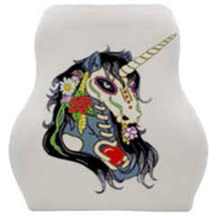 Springtime Unicorn Sugar Skull Car Seat Velour Cushion  by retrotoomoderndesigns
