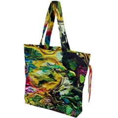 Alice Walk 1 1 Drawstring Tote Bag by bestdesignintheworld