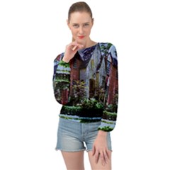 Hot Day In Dallas 53 Banded Bottom Chiffon Top by bestdesignintheworld