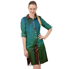 Ceramics Of Ancient Land 10 Long Sleeve Mini Shirt Dress by bestdesignintheworld
