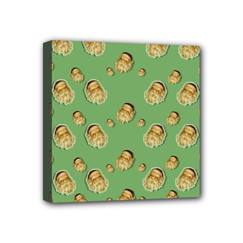 Santa Is On His Way Mini Canvas 4  X 4  (stretched) by pepitasart