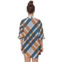 Seamless Pattern Open Front Chiffon Kimono View2