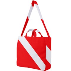 Diving Flag Square Shoulder Tote Bag by FlagGallery