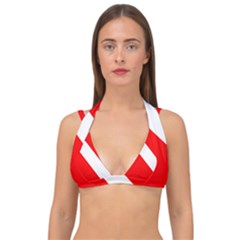 Diving Flag Double Strap Halter Bikini Top by FlagGallery