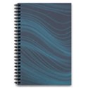 Abstract Glowing Blue Wave Lines Pattern With Particles Elements Dark Background 5.5  x 8.5  Notebook View1