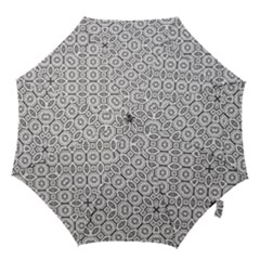 Black And White Baroque Ornate Print Pattern Hook Handle Umbrellas (small) by dflcprintsclothing
