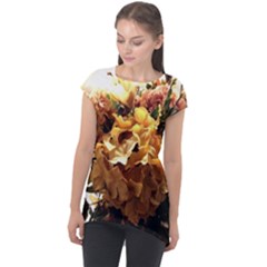 Begonia 1 2 Cap Sleeve High Low Top by bestdesignintheworld