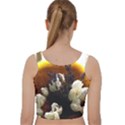Tulips 1 2 Velvet Racer Back Crop Top View2