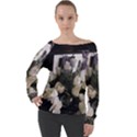 Tulips 1 1 Off Shoulder Long Sleeve Velour Top View1