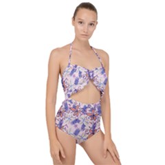 Just A Glitch Scallop Top Cut Out Swimsuit by fabqa