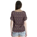 Malfa V-Neck Flutter Sleeve Top View2