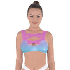 Pastel Goth Galaxy  Bandaged Up Bikini Top by thethiiird